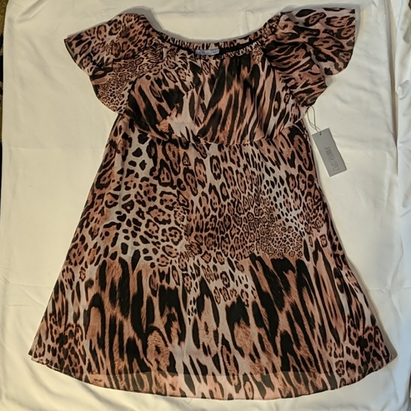 Jennifer Lopez Dresses & Skirts - Jennifer Lopez Cheetah strapless dress